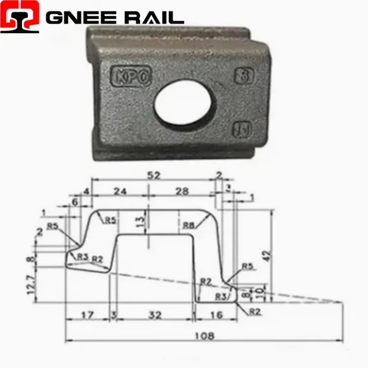 Abrazadera de sujeción de riel de alta calidad